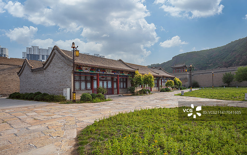 中国河北张家口大境门景区古典建筑图片素材