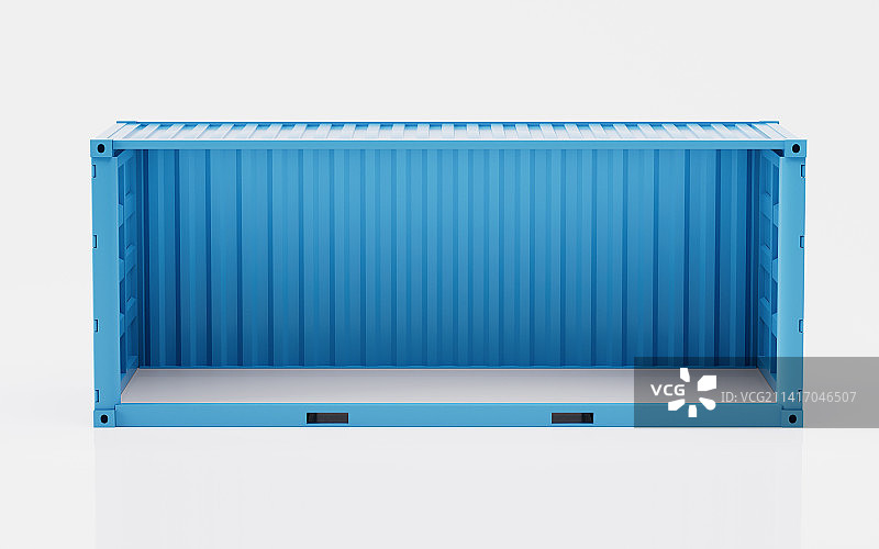 工业集装箱物流运输3D渲染图片素材