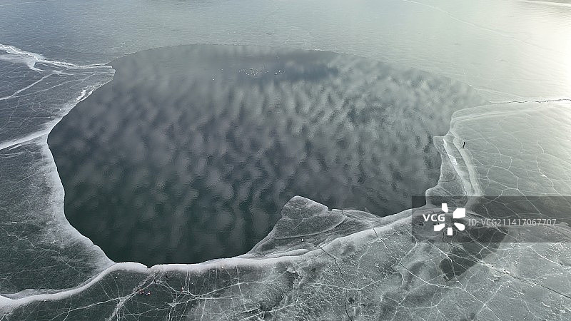 北京怀柔水库大天鹅航拍图片素材