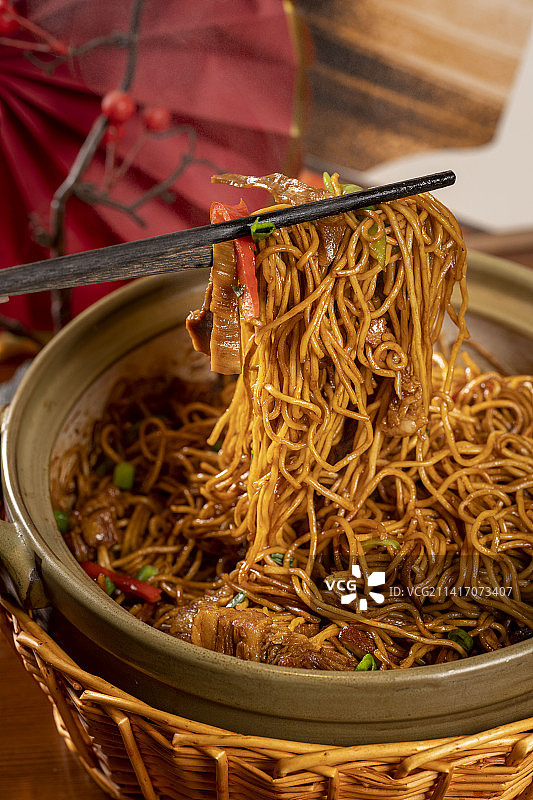 炒面焖面图片素材