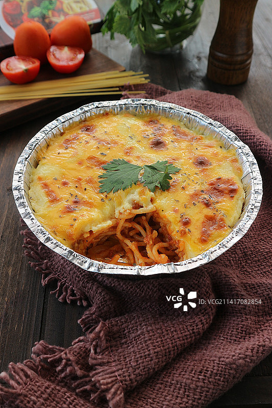 肉末番茄意面，印度尼西亚苏默当图片素材