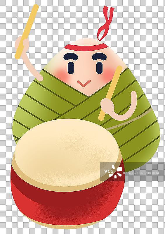 端午节节日节气卡通粽子拟人化创意插画图片素材