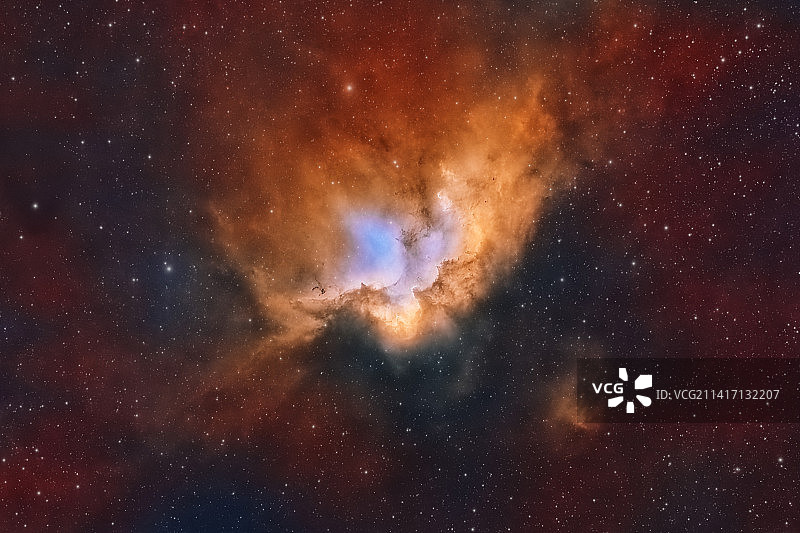 美国夜空中的星星低角度景观图片素材