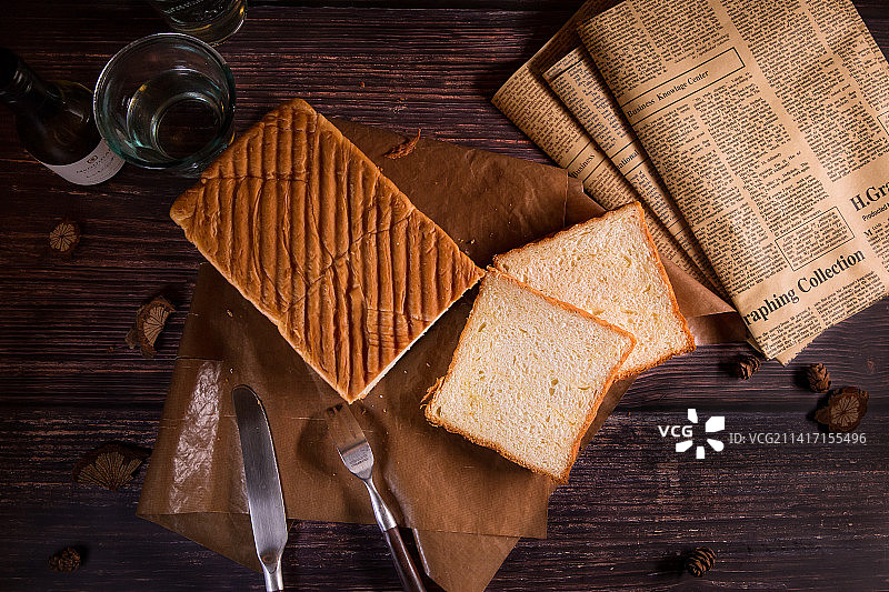 早餐美食吐司面包图片素材