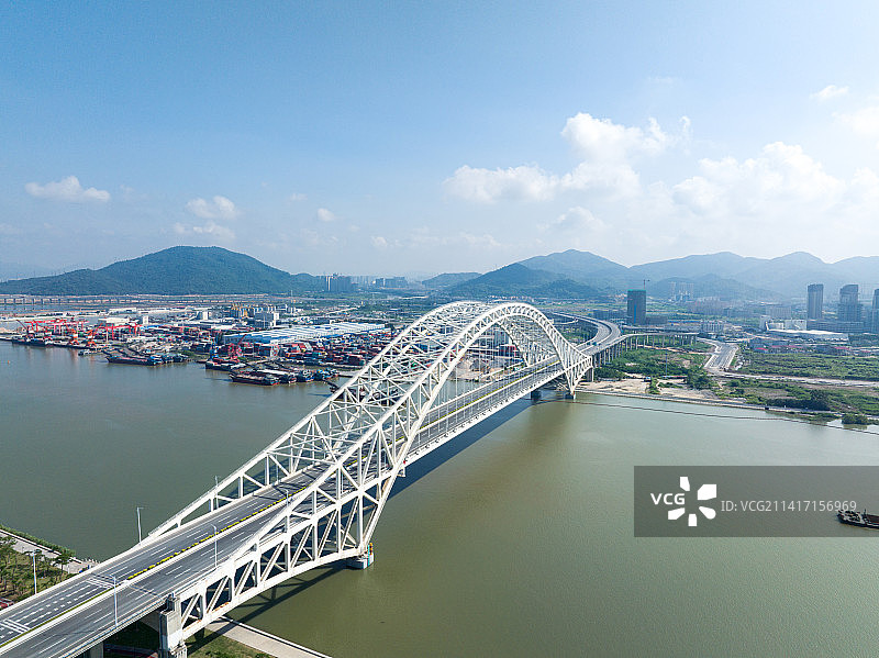 航拍珠海横琴二桥图片素材