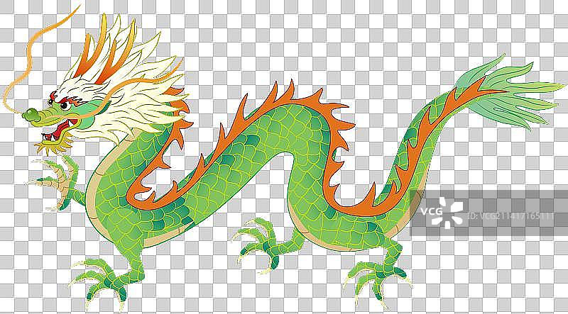 国潮风龙插画元素图片素材