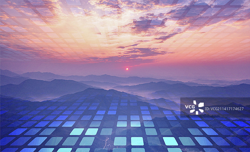 江西自然风光大数据概念图片素材