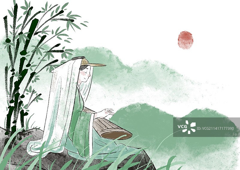 烟雨江南图片素材