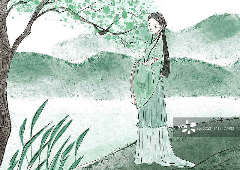 烟雨江南图片素材