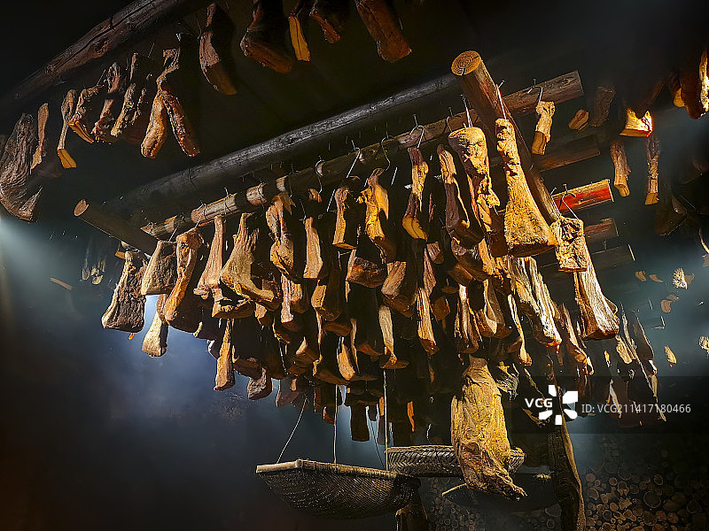 山里腊肉 农家腊肉 乡村 年味 春节 过年 美食图片素材