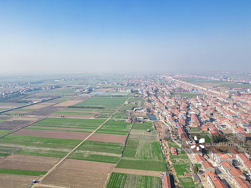 中国农村发展航拍风光图片素材