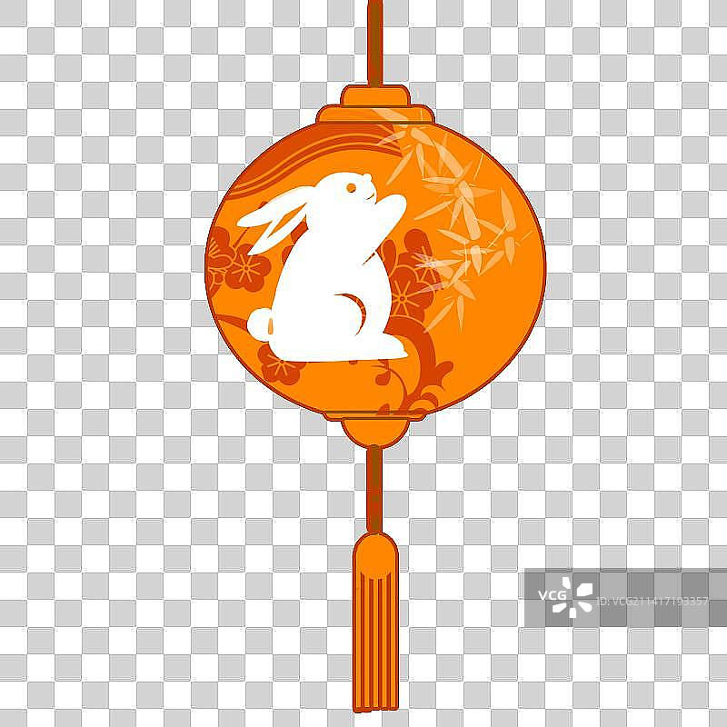 元宵节兔子灯笼图片素材