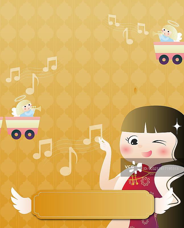 圣诞主题插画图片素材