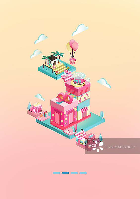 2.5D插画图片素材