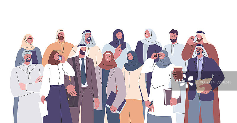 阿拉伯商人团队图片素材