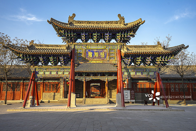中国山西省运城市新绛县城隍庙图片素材