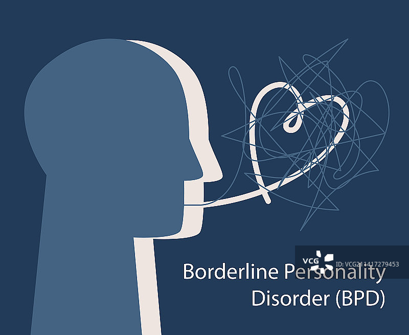 人物头像简约图标BPD概念图片素材