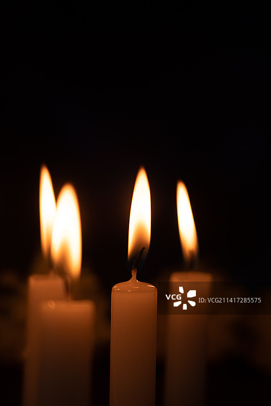 下元节祭祀蜡烛图片素材