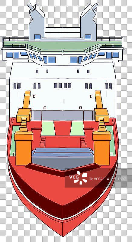 货轮轮船运输货物海上贸易航线大船插画图片素材