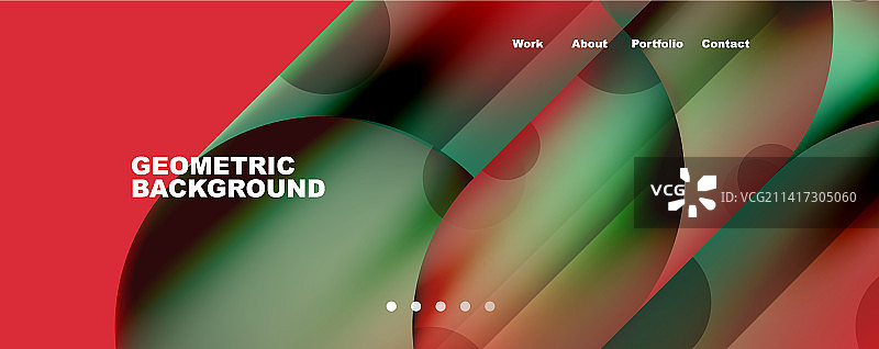 金属光泽的流体颜色与几何图片素材