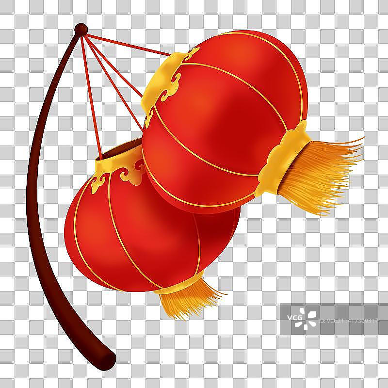 春节元素红灯笼图片素材