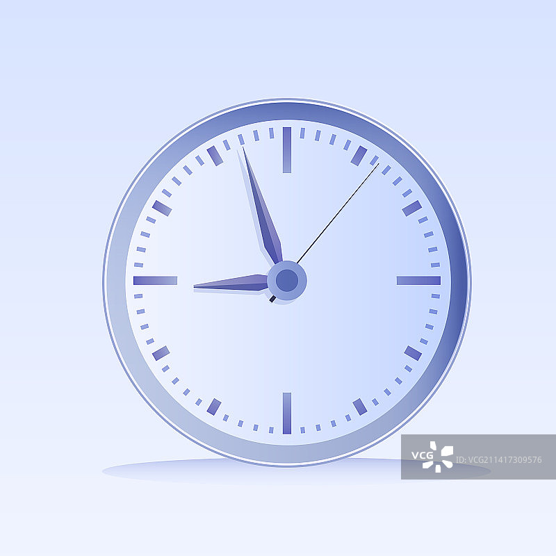 在时钟上工作的男人图片素材