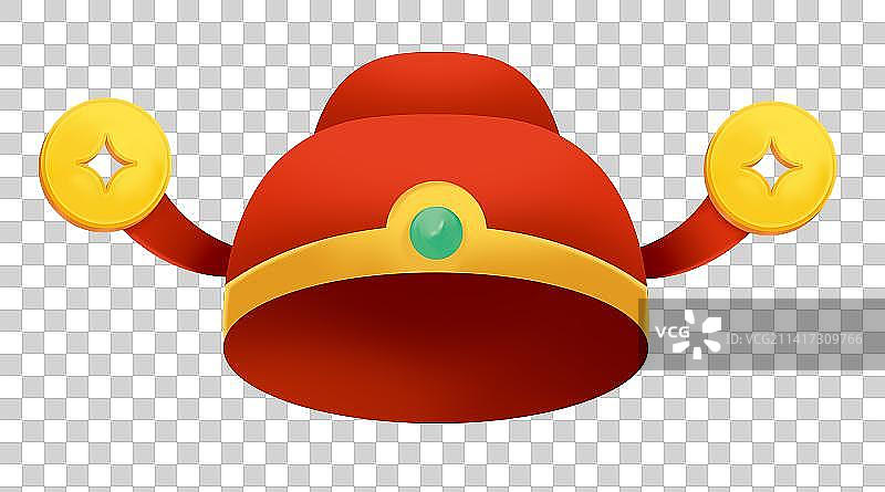 春节财神帽子图片素材