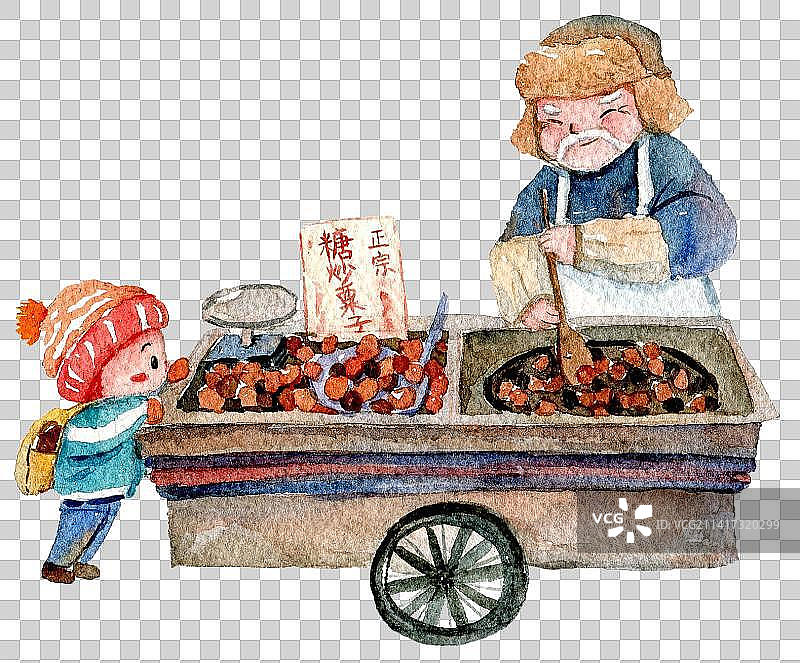 糖炒栗子图片素材