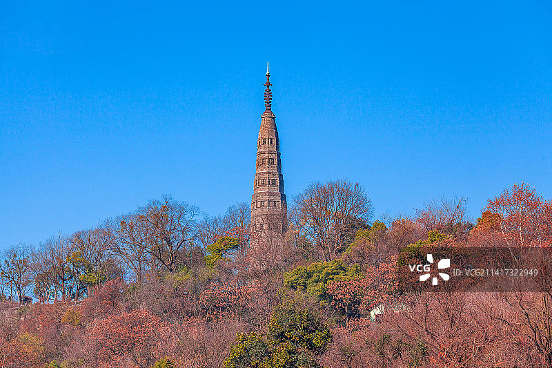 杭州西湖保俶塔图片素材