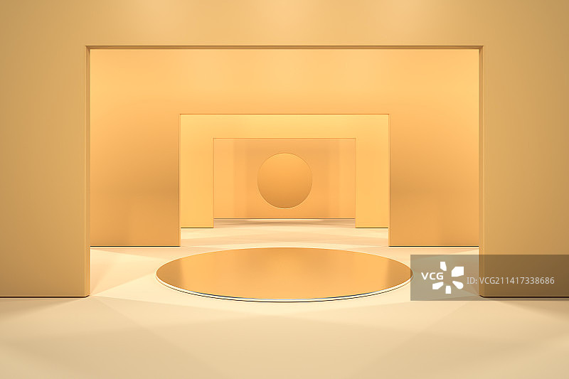 建筑隧道空间背景3D渲染图片素材