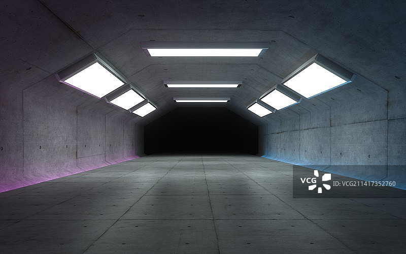 地下通道空间图片素材