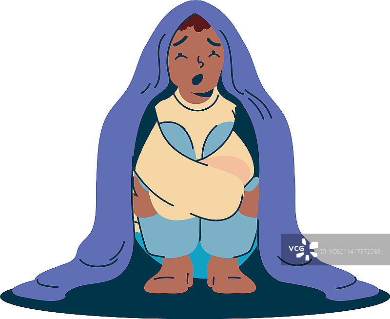 有恐惧症的男人图片素材