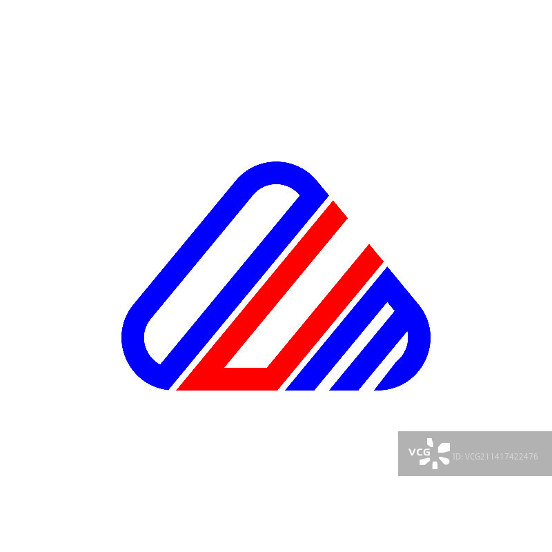 包含图形元素的OUM字母创意标志设计图片素材