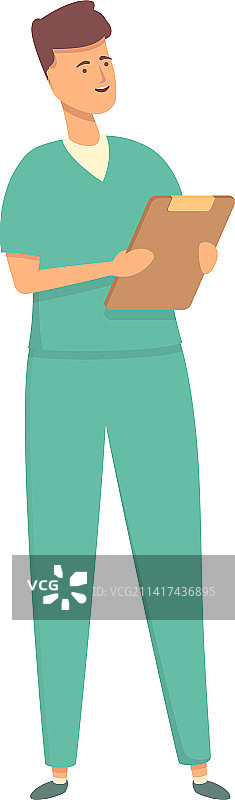 患者治疗师卡通医院图标图片素材