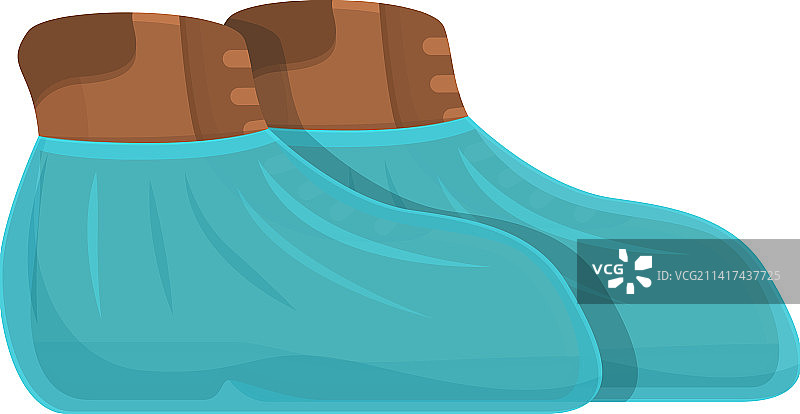 卡通鞋套制服图标标志图片素材