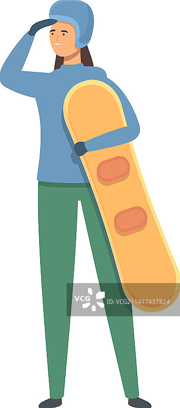 滑雪教练卡通图标图片素材