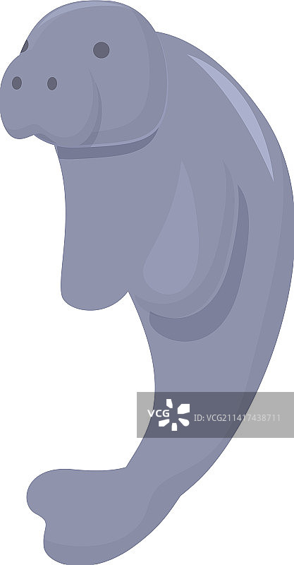 海洋海牛卡通海牛图标图片素材