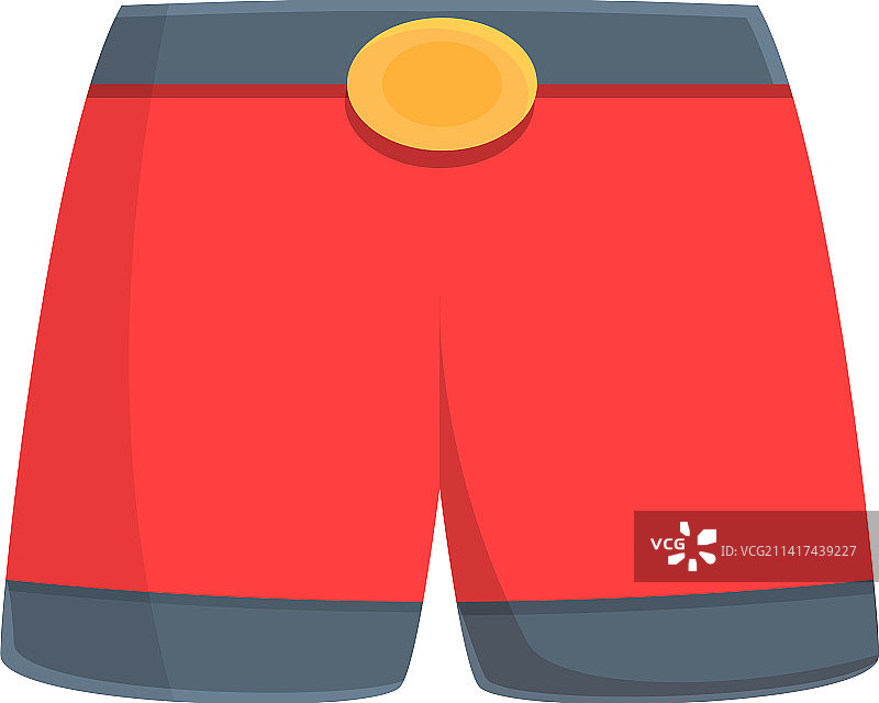 红色冠军短裤图标卡通拳击图片素材