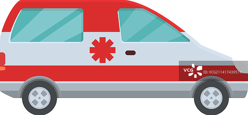 救护车图标卡通图片素材