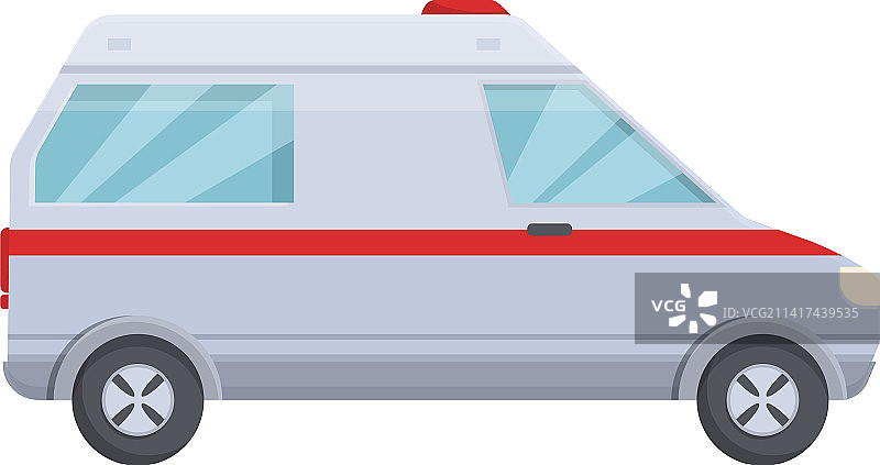 城市救护车卡通医疗图标图片素材