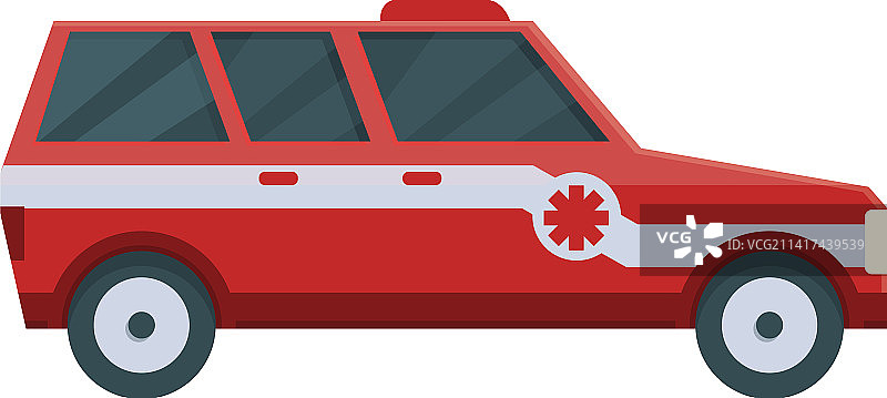 卡通救护车吉普车图标图片素材