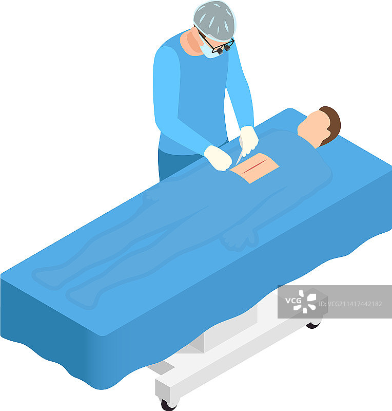 神经外科手术构图图片素材