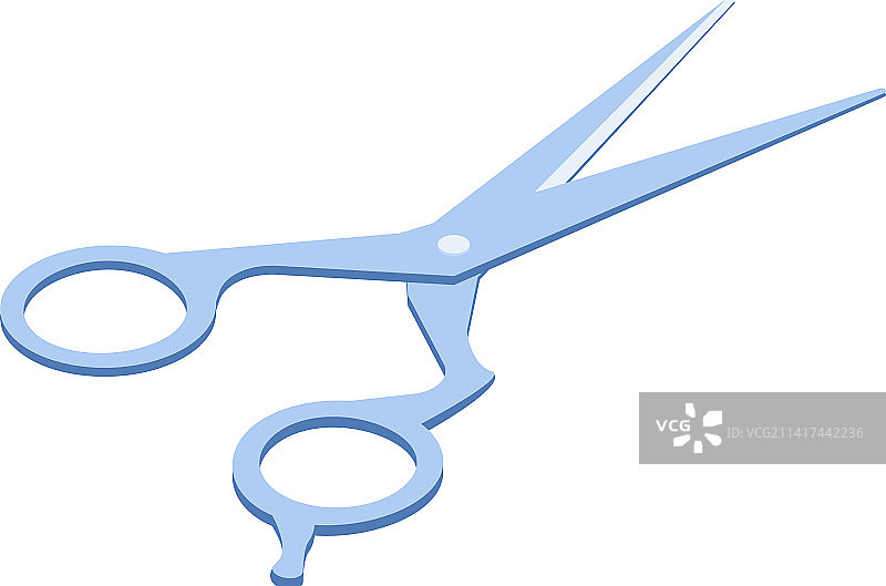 逼真的理发店剪刀构图图片素材