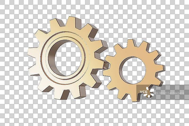 三维齿轮插画图片素材