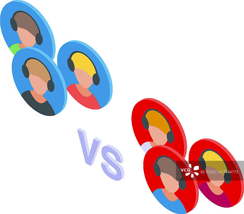 电竞战队图标2.5D风格图片素材