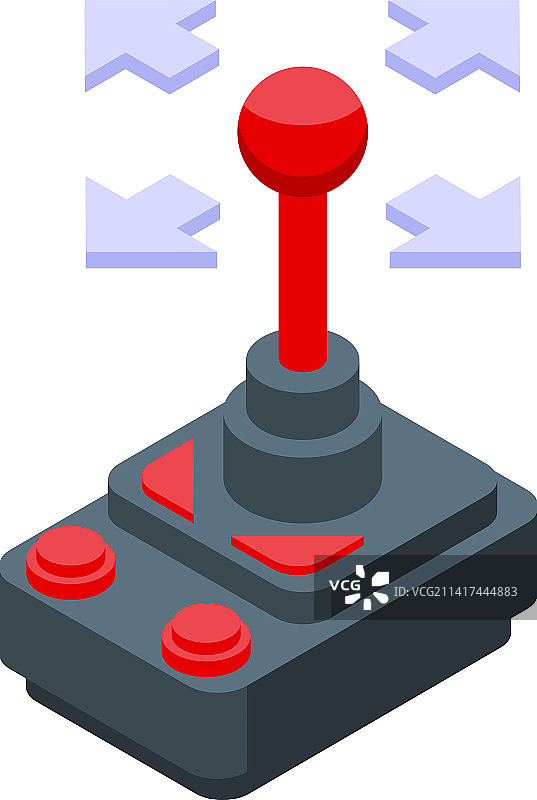 2.5D电竞摇杆图标图片素材