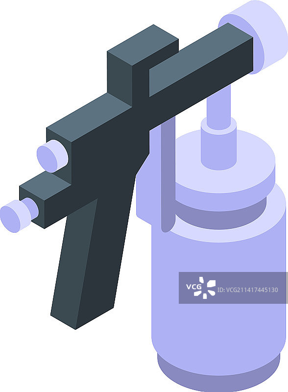 2.5D汽车维修喷漆枪图标图片素材