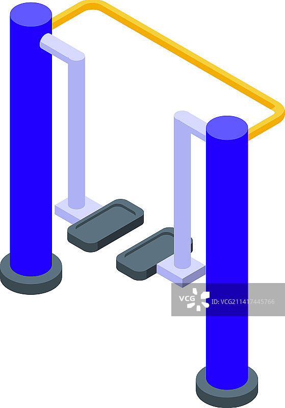 腿部训练器材2.5D图标图片素材