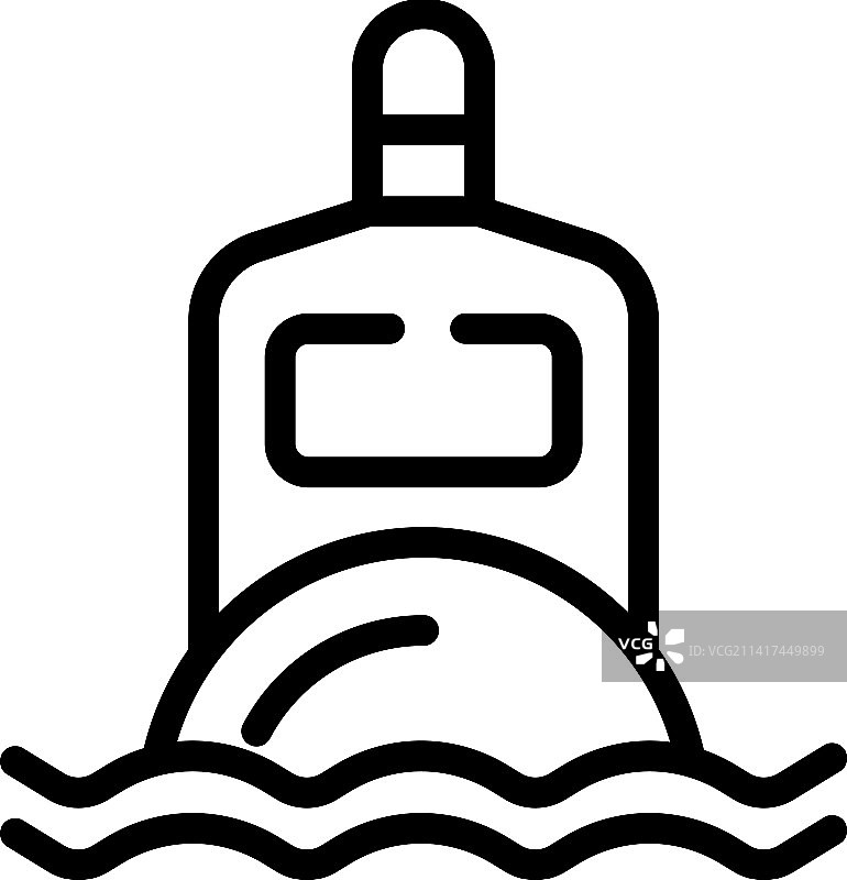 轮廓运动夏季航海船只图标图片素材