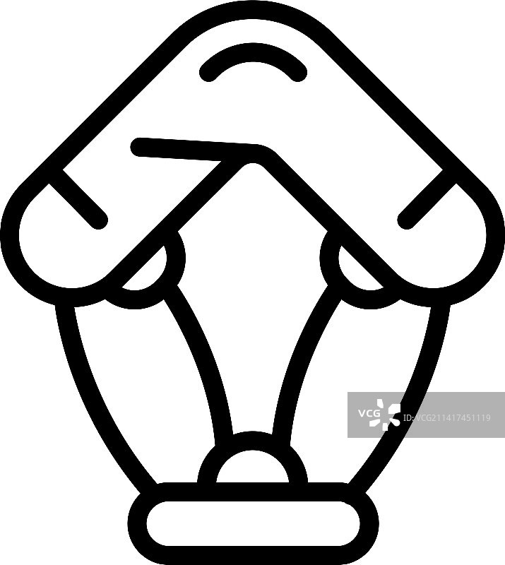 极限夏季风上运动图标轮廓图片素材